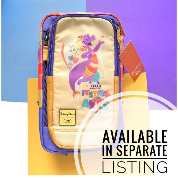 Disney Figment Lug Bag Crossbody Sling Festival of the Arts Epcot Parks - Picture 6 of 13